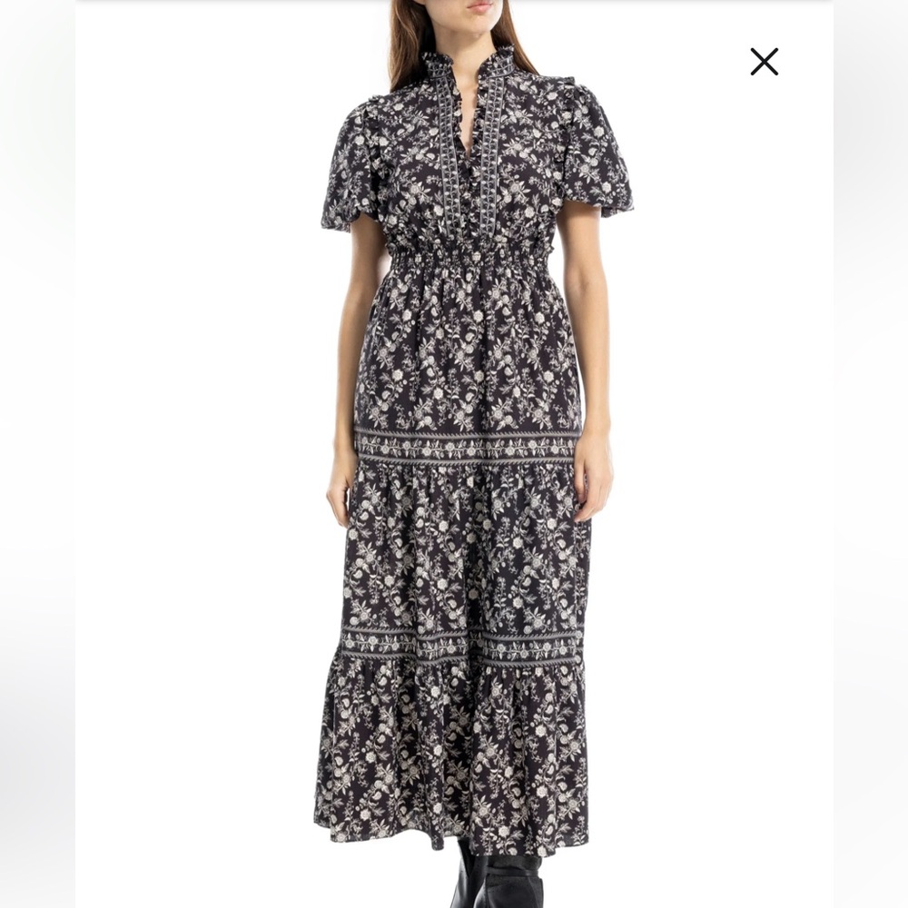 Brand new Max Studio Black and Cream Floral Maxi Dress
